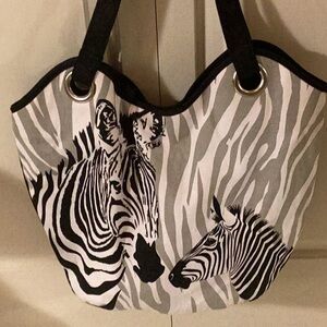 Zebra Print Tote Bag (Joe Boxer)